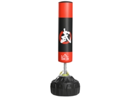 Saco de Pancadas em Pé Boxe Adultobase de Sucção60x60x180cmpreto+vermelho Cs