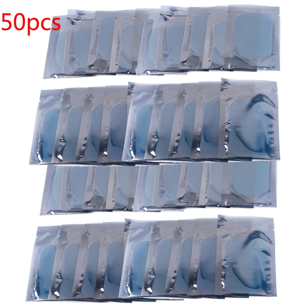 50 Unidades De Adesivos Eletrodo Hidrogel Para Exercícios Físicos, Ideais Aparelhos Massagem E Treinamento Muscular, Incluindo Estimulador Abdominal