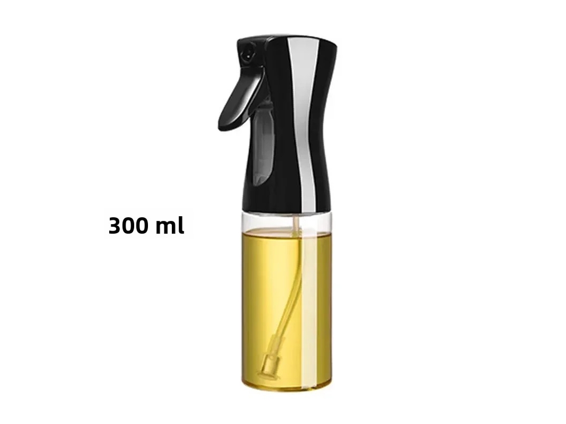 Garrafa para Óleo de Cozinha e Grelha, Garrafa para Azeite, Garrafa para Vinagre, Plástico Ecológico MDUG (estilo 2 Preto 300ml)