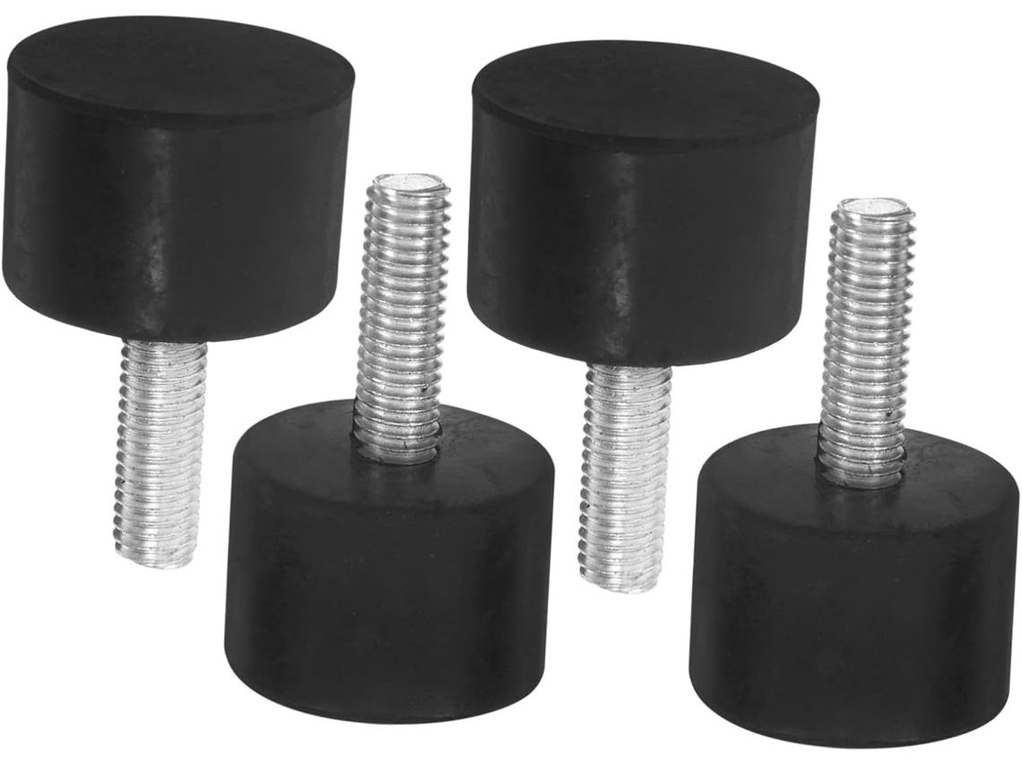 Conjunto De 4 Pés Niveladores Ajustáveis Com Rosca, Antiderrapantes E Com Absorção De Impacto Para Mesas, Cadeiras E