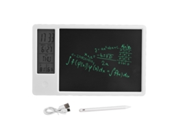 2026zentro-tablet De Escrita Lcd 10 Polegadas Recarregável Com Relógio Digital Calendário Para Escritório Casa Branco