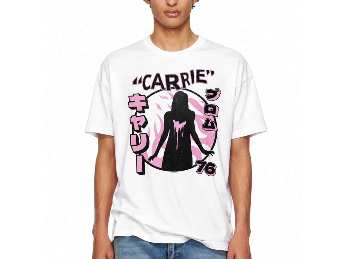 Rockinstone Carrie Movie Prom '76 White Adult T-shirt Size:m