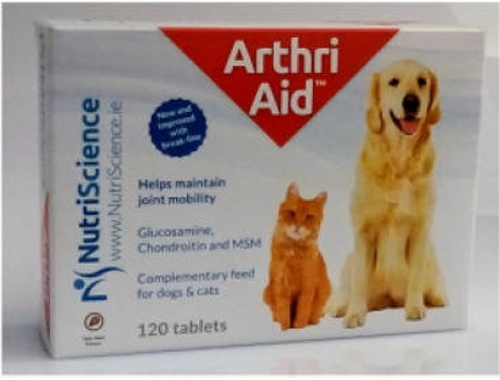 Complemento Alimentar para Cães e Gatos  Arthri Aid (120 Comprimidos)