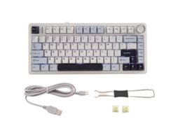 Teclado Mecânico Classroom F75 80 Hot Swap Sem Fio Bluetooth Teclado Para Jogos Sem Fio Pbt Everley891