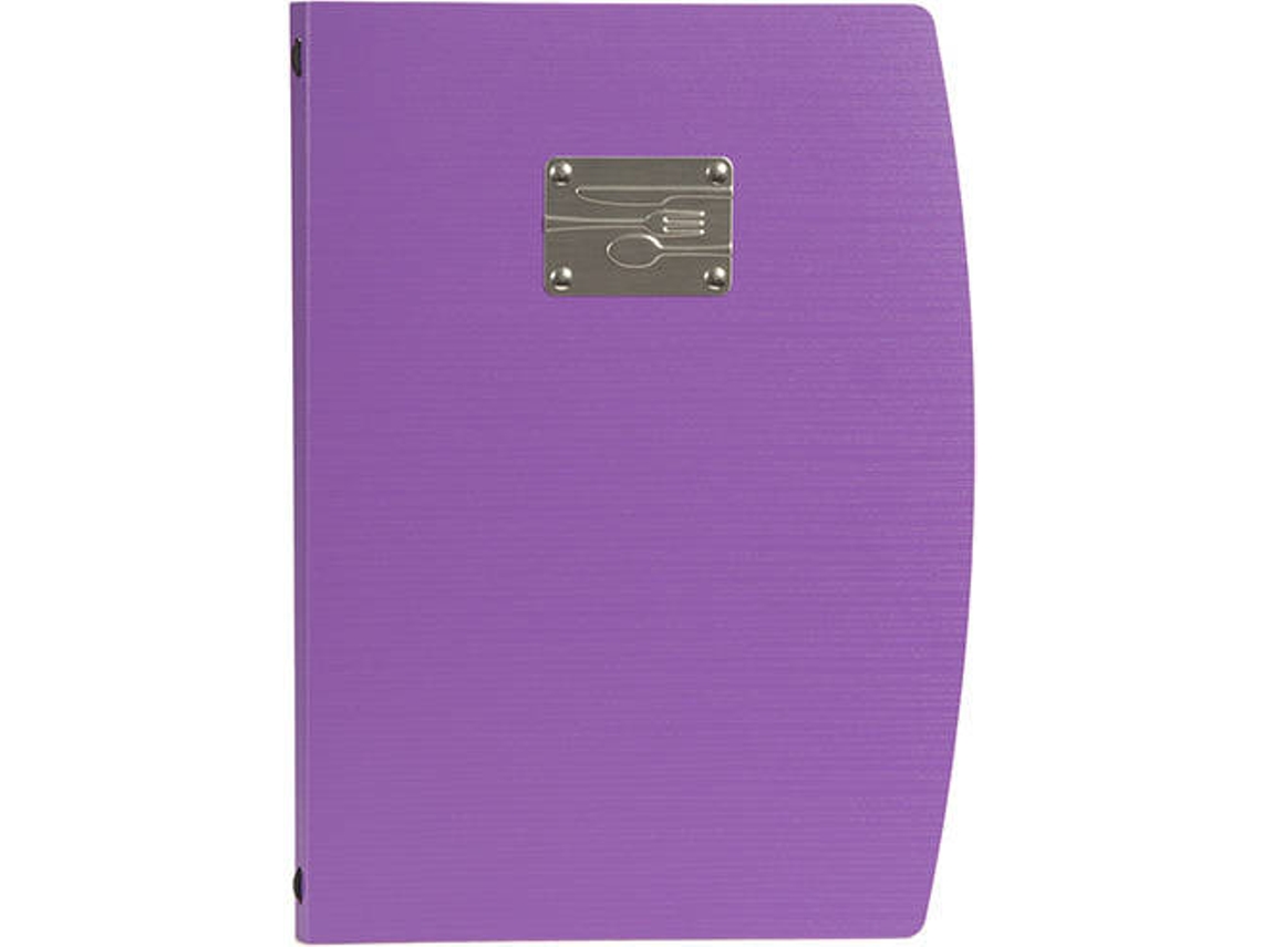 Capa de Menu A4 SECURIT Rio Talheres Lilás