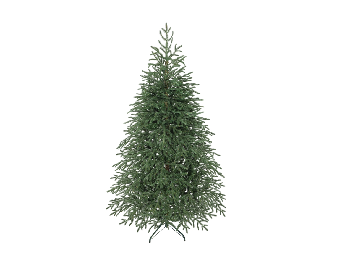 Árvore De Natal Artificial À Prova De Fogo De 180 Cm Com 1814 Galhos Realistas E Base De Metal Dobrável.