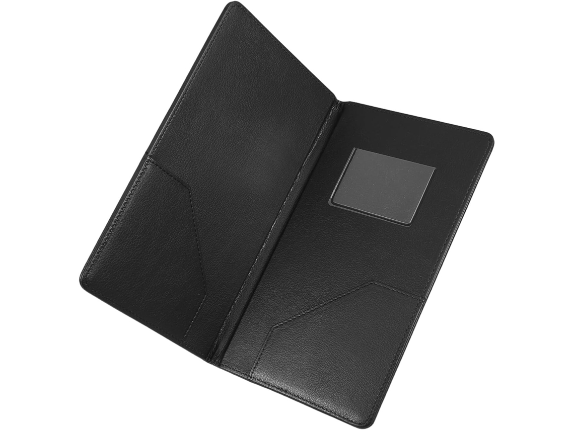 Organizador De Cardápio Healifty Em Couro Pu Preto, Design Elegante, Fácil De Transportar, Ideal Para Cafés E