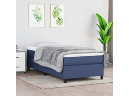 Vidaxl Estrutura De Cama Com Molas 80x200 Cm Azul