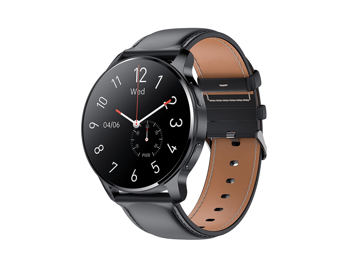 SHAH ARPAN Smart Watch I50 Bluetooth Call Smart Watch Assistente de Voz Couro Preto