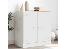 Vidaxl Aparador 67x39x73 Cm Aço Branco
