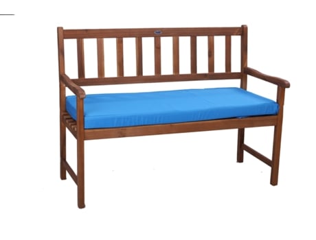 Almofada para Banco de Jardim 150 X 60 X 7 Cm Almofadas de Chão Almofada para Balanço de Jardim Azul SETGARDEN