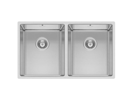 ELLECI Square 720 2V R14 Aço Inoxidável Cinza 2 Tigelas 340 X 400 Mm 340 X 400 Mm 745 Mm