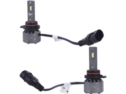 Lâmpadas Led Para Faróis De Carros 9012, 8000lm Conjunto, Brilho De 6000k, Brancas