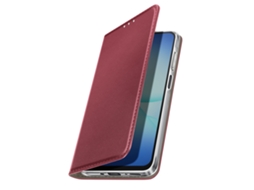 Avizar Capa Flip Para Galaxy A17 Magnética Com Porta-cartão E Função Stand Bordeaux