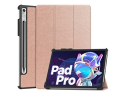 Capa Protetora Para Tablet Lenovo Legion Tb 320fc 2023 Com Suporte Dobrável Sziqiqi, Cor Ouro Rosa. Tuotuo