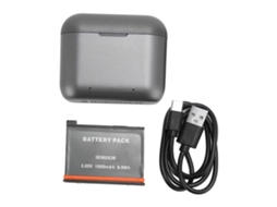 Carregador De Bateria Para Câmera De Ação 2 Canais Com Bateria De 1800mah Para Insta 360 X3