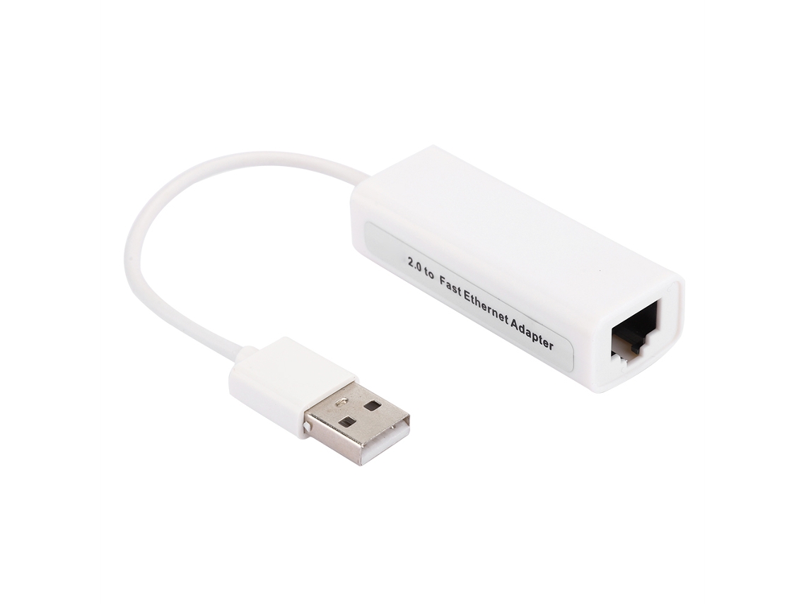 Aetheria adaptador Ethernet Usb2.0 com Chip Realtek Rtl8152b Placa de Rede Externa Branco Abs Plug And Play