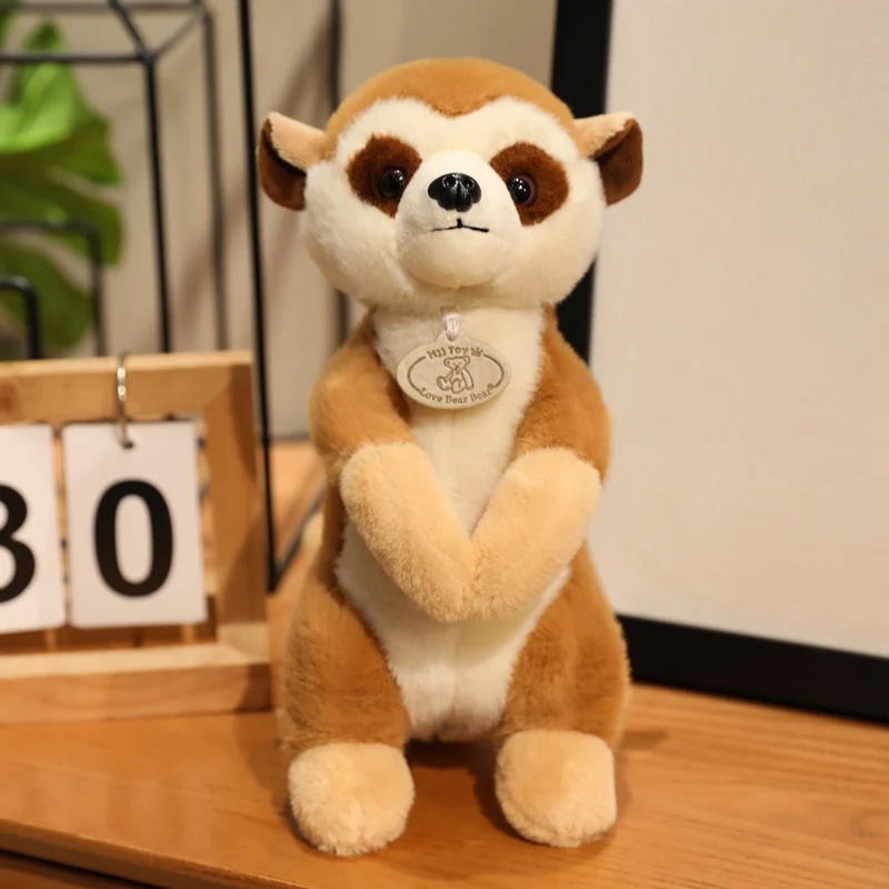 (amarelo, 25cm) Pelúcia De Suricate, Macia E Fofa, Boneca De Lêmure Selvagem