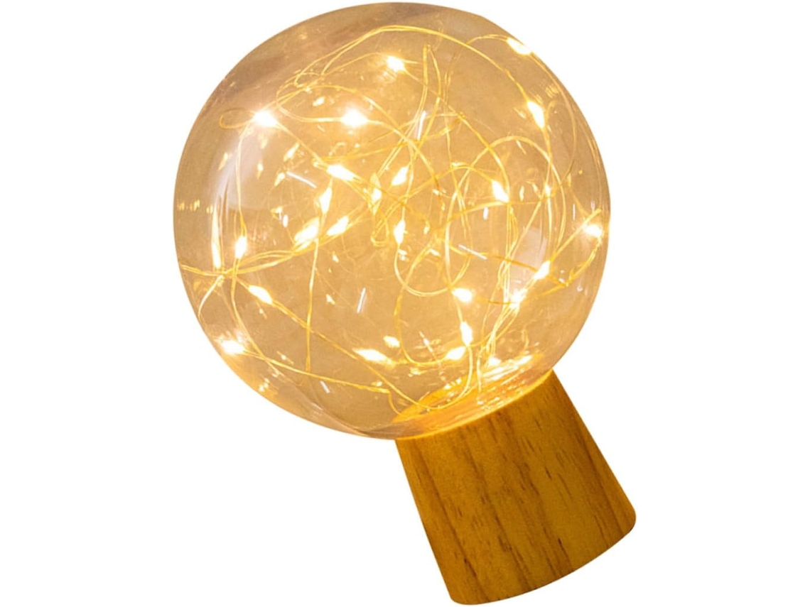 Luminária Noturna Led Criativa, De Mesa Prática Em Formato Bola Com