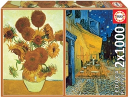 Puzzle EDUCA 2X1000 Vincent Van Gogh (Idade Mínima: 12 Anos - 2000 Peças)