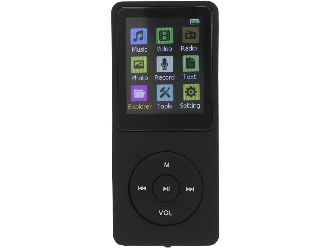 Lecteur Mp3 Mp4, Écran Pouces, 200 Mah Portable Musique Avec Numérique Ultra 1, 8 Prise D'une Carte (noir)