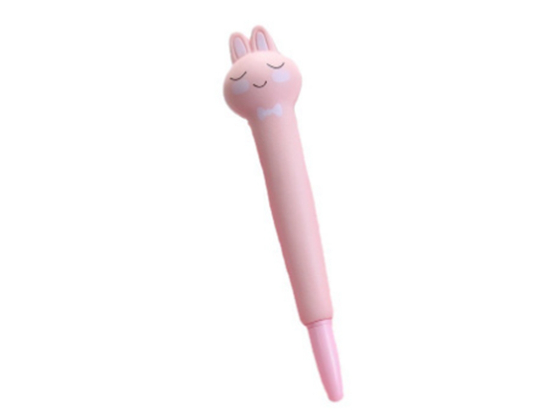 Bolígrafos Squishy Bonitos Para Aliviar O Estresse Kawaii Com Tinta Gel Coelhos Rosados
