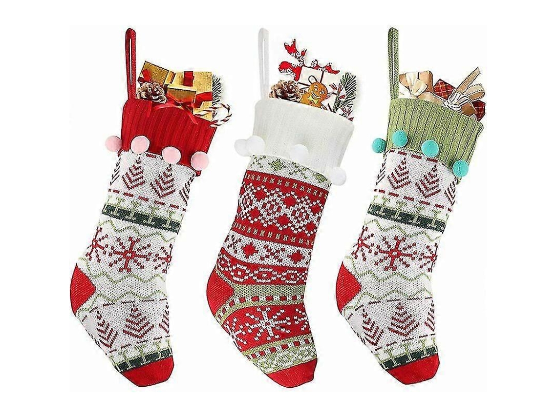 Enfeites, 3 Peças Meia De Natal, Bota De Natal, Enfeites De Lareira De Natal (b) Olysi Shop (papai Noel, Boneco De Neve, Boneco De Neve E Alce)