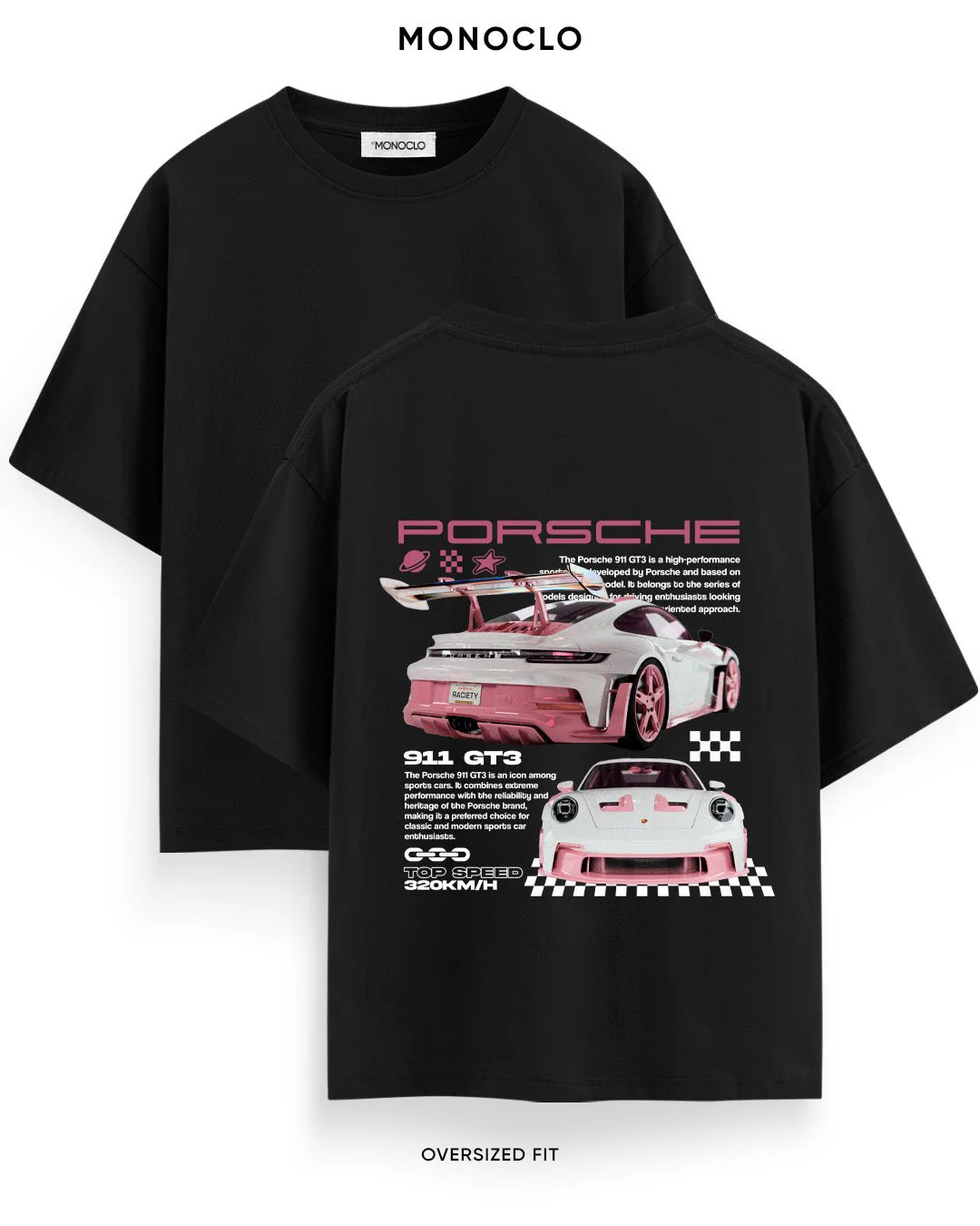 T-shirt Rockinstone Porsche 911 Gt3 Afk (s)