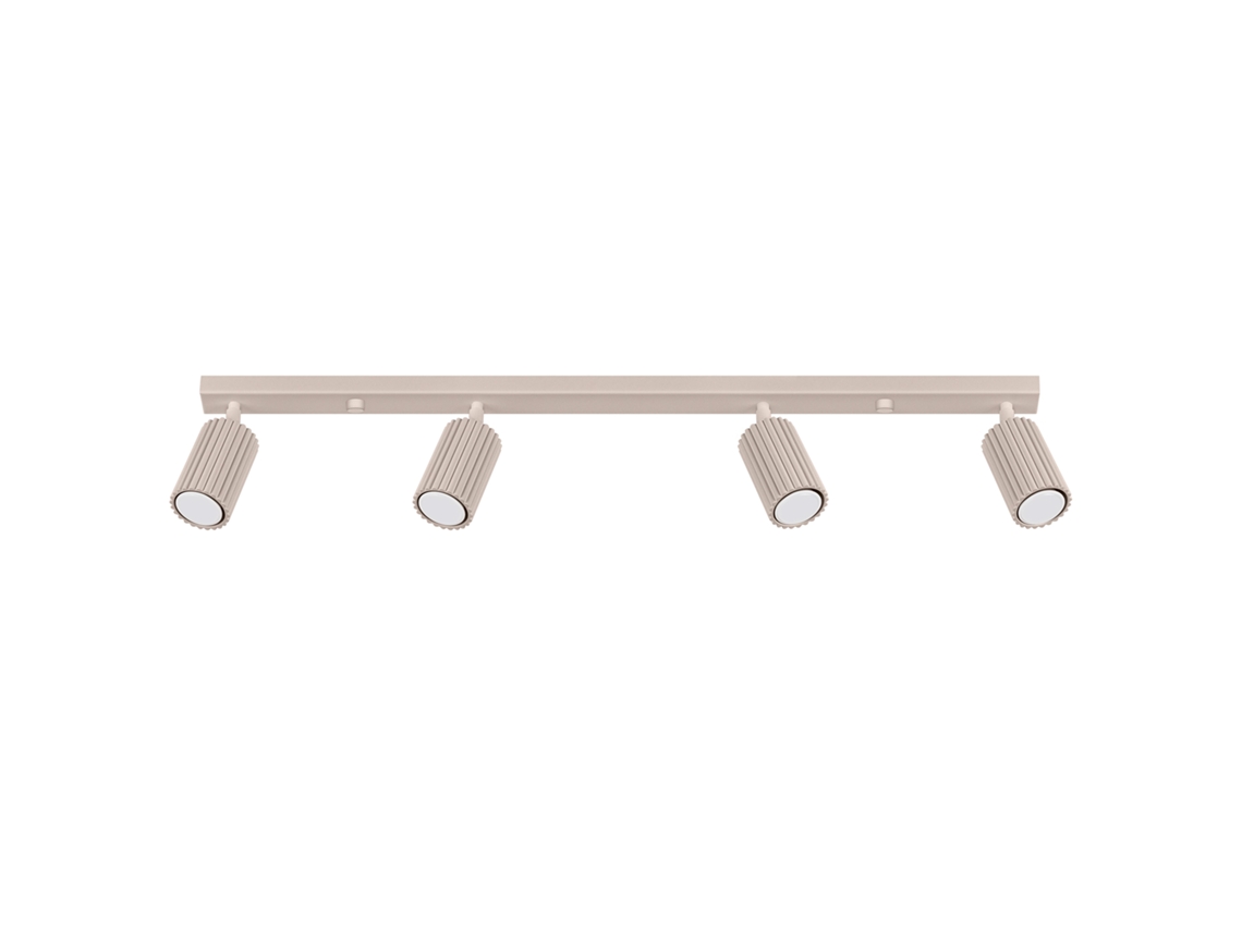 Candeeiro De Teto Karbon De Alumínio Cinza Claro 16.5x81x6.5cm Sollux Lighting