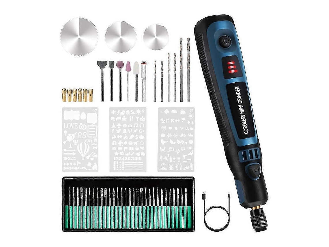 Caneta De Gravação Usb Recarregável 41 Bits 19 Moldes Para Diy Polimento Escultura