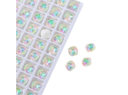 10 Acessórios para Unhas Broca Grossa de Cristal Mocha Cores Branco Rosa Azul Lago e Amarelo NEVEANCE