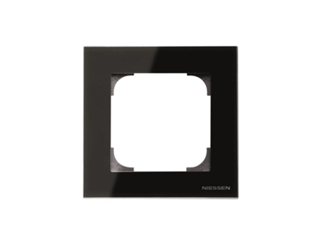 Moldura 1 Elemento Cristal Preto Niessen Sky 8571 Cn