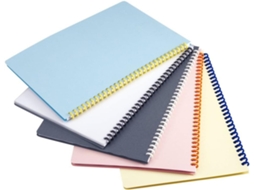 Conjunto De 5 Dobradiças Pretas 30 Furos Para Cadernos E Folhas Soltas, Em Plástico, Para Livros