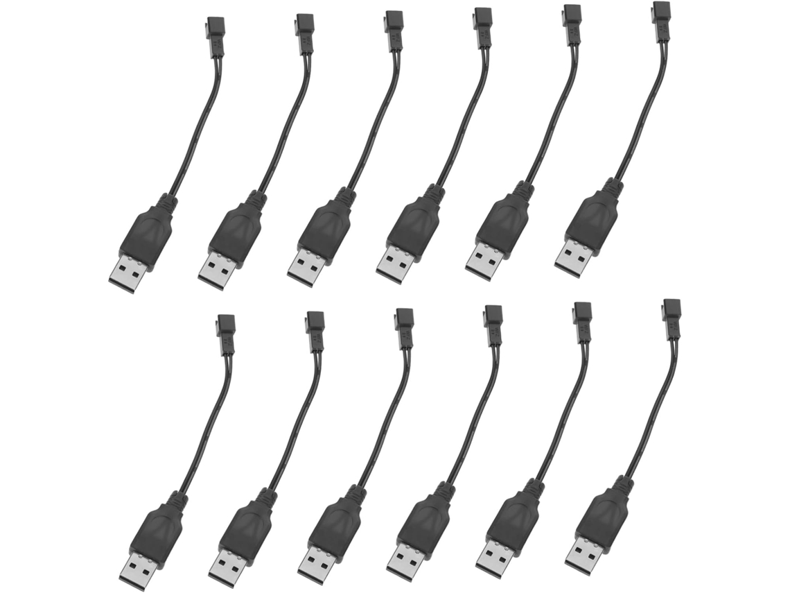 Conjunto De 12 Peças Cabo Brinquedo Com Plugue Usb, Adaptador Energia