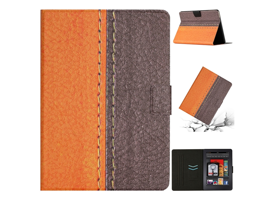 Capa Inteligente De Couro Halinuia De Costura De Cor Sólida Para Amazon Kindle Paperwhite 5