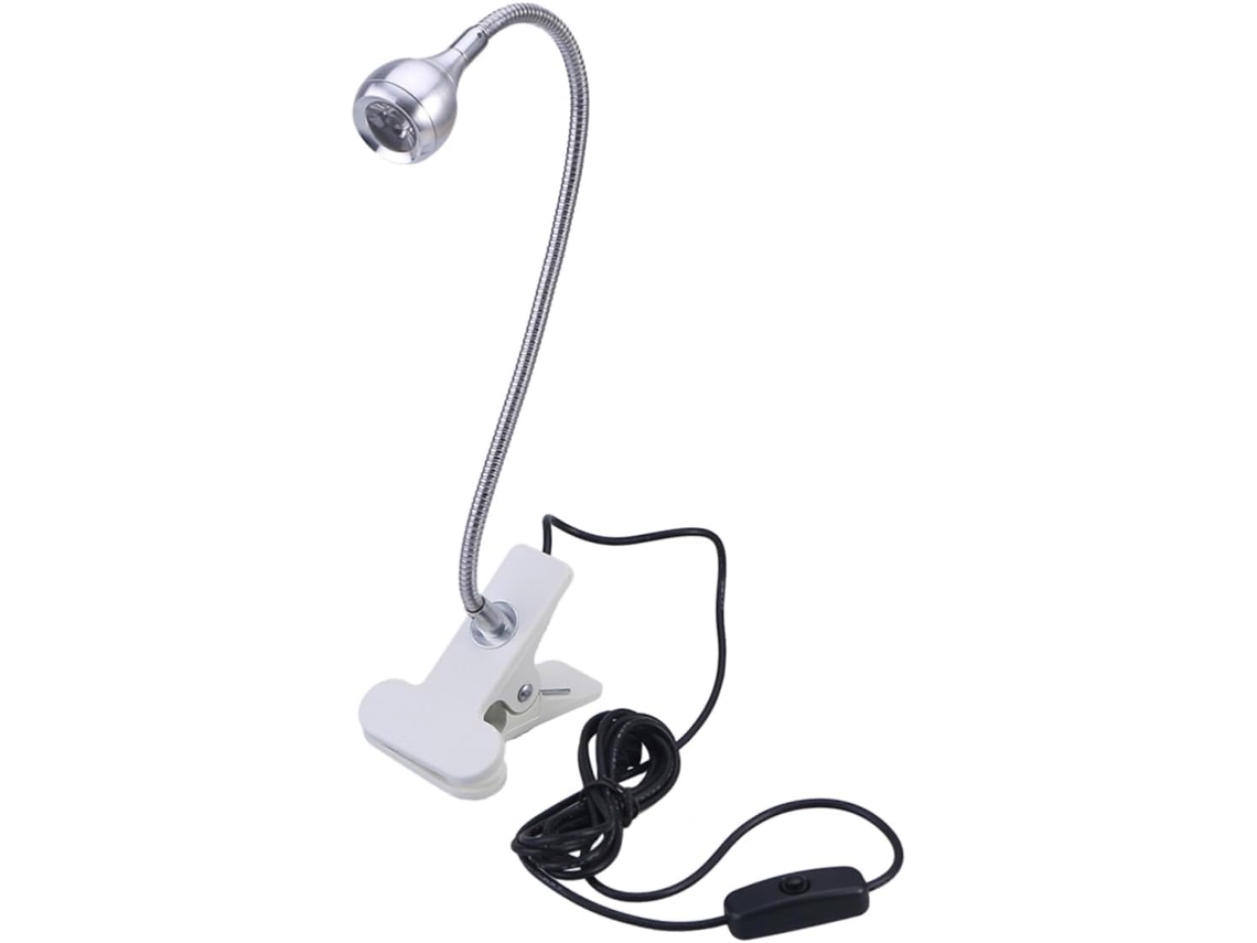 Luminária de Leitura Led Usb com Clipe de Pescoço Flexível Ajustável, Ideal para Mesa Ou Cabeceira. SFUSHOS