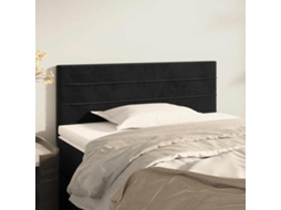 Vidaxl Cabeceira De Cama Veludo 100x5x78/88 Cm Preto