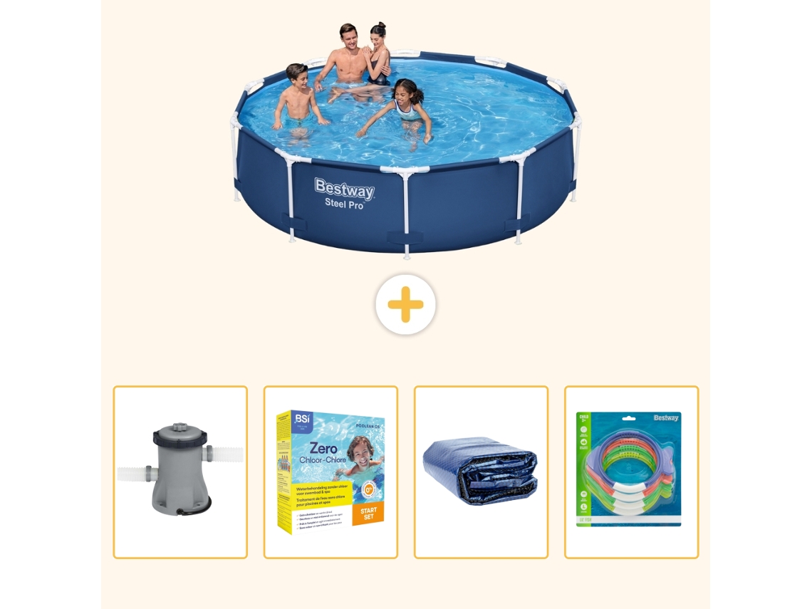 Bestway Piscina Bestway Steel Pro Redonda - 305x76 Cm - 5-peças S181