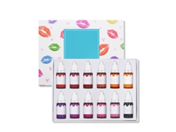 12 Corantes Para Gloss Labial Diy 10ml - Pigmentos Vegetais Naturais Para Maquiagem