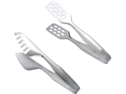 Conjunto De 2 Pinças Para Alimentos Magiclulu Em Aço Inoxidável, Com Pegada Segura E Manuseio Confortável, Para Cozinha