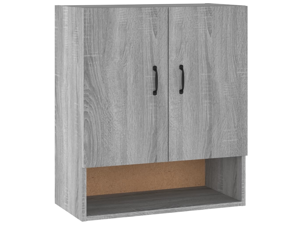 Wall Cabinet, Wall Cabinets Vidaxl Cinzeto Madeira Processada (n/a)