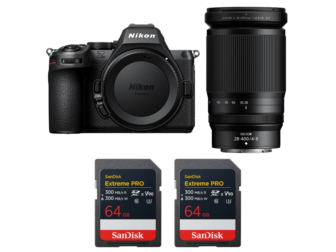 Z5 Ii + 28 400mm F/4 8 Vr + 2 Sandisk 64gb Extreme Pro Uhs ii Sdxc + Ebook “20 Dicas para Fotos Que Impressionam” NIKON