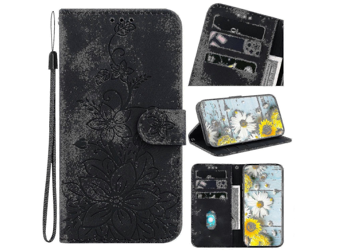 Capa De Carteira Premium Em Couro Pu Estampado Para Oppo Reno 10 5g K17