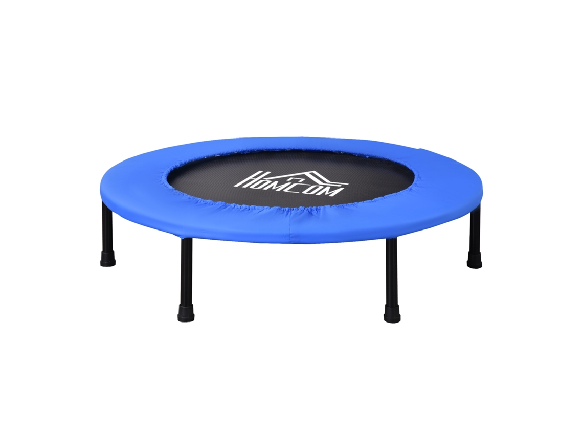 Trampolim de treinamento com 30 molas, tapete de fitness, aço, plástico, Ø 91cm, preto/azul S/MARCA