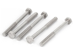 Sextavados Parafusos Externos em Aço Inoxidável M10 x 50 mm, 5 Peças