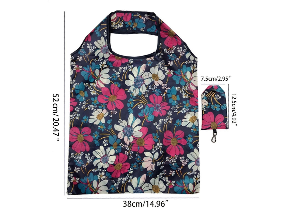 Sacolas de Compras Reutilizáveis, Leves e Duráveis, Laváveis ​​e Dobráveis, Ideais para Presentes, com Bolsa para Armazenamento. GOKOCO