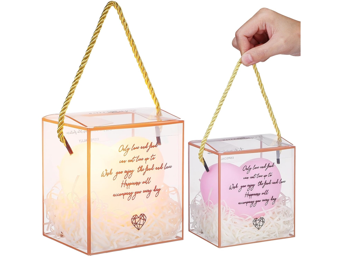 Luminária Noturna Grande Em Formato De Coração, Feita Pvc Rosa, Dentro
