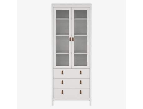 Cristaleira Madrid Branca 78X32X199Cm VIVA