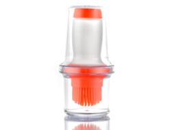 Escova para garrafa MDUG de óleo, recipiente de vidro, spray, laranja