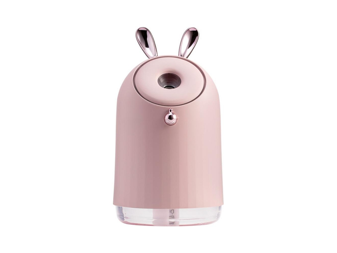 Umidificador Fofo com Orelhas de Coelho e Iluminação Ambiente, 25 Cl Rosa BRILVIBERA